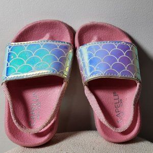Capelli of New York Mermaid Fade Print Shimmer Slide Baby Girls Size 4/5